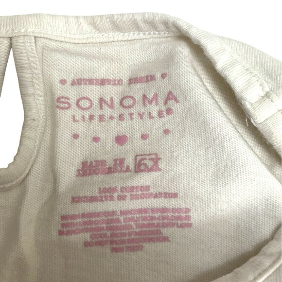 Sonoma Size 6X Multi-Colored Cotton T-Shirt-Spring/Summer Play Clothes 35a - Picture 6 of 15